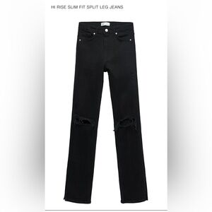 Zara High Rise Slim Fit Jeans